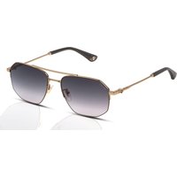 Police Force 6 SPLN39 Men's Sunglasses 08FF Shiny Grey Gold/Smoke Gradient