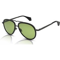 Vivienne Westwood Cale VW7025 Sunglasses 900 Matte Dark Gunmetal/Green