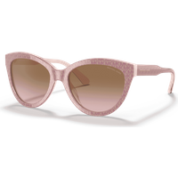 Michael Kors Makena MK2158 Women's Sunglasses 310511 Mk Signature Pvc Ballet Pink/Brown-Pink Gradient