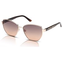 Guess GU00102 Women's Sunglasses 32F Shiny Pale Gold/Brown Gradient