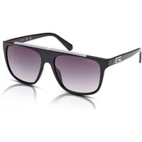 Guess GU00123 Men's Sunglasses 01B Shiny Black/Smoke Gradient