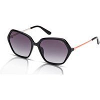 Guess GU00134 Women's Sunglasses 01B Shiny Black/Gradient Smoke