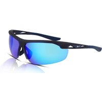 Nike Windtrack M FV2398 Men's Sunglasses 451 Matte Obsidian/Blue Mirror