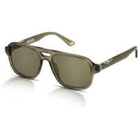 Police Origins 61 SPLL83 Men's Sunglasses 0G61 Shiny Transparent Green/Brown