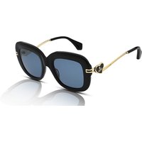 Vivienne Westwood VW5061 Women's Sunglasses 001 Gloss Black/Blue