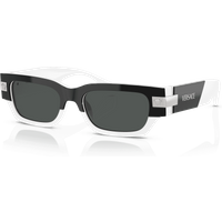 Versace VE4465 Men's Sunglasses 545987 Top Black/White/Dark Grey