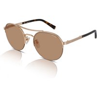 Police Lewis Hamilton Lewis 03 SPLA24 Men's Sunglasses 8FCC Shiny Rose Gold/Smoke Mirror Copper