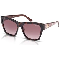 Guess GU00113 Women's Sunglasses 52F Dark Havana/Animal Monocolour/Brown Gradient