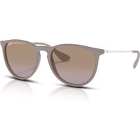 Ray-Ban Erika RB4171 Women's Sunglasses 600068 Dark Rubber Sand/Violet Brown