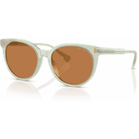 Ralph by Ralph Lauren RA5331U Women's Sunglasses 604973 Shiny Milky Green/Amber