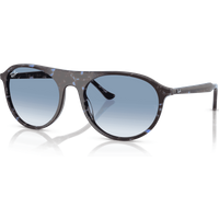 Ray-Ban RB2215 Sunglasses 14303F Havana Blue Tortoiseshell/Clear Gradient Blue XXL 59mm