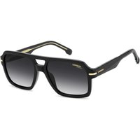 Carrera 377/S Men's Sunglasses 807/9O Black/Dark Grey Shaded