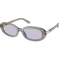 Polo Ralph Lauren PH4198U Women's Sunglasses 63181A Shiny Transparent Dark Grey/Lilac