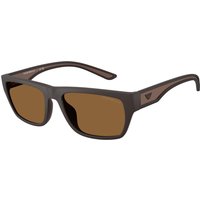 Emporio Armani EA4267U Men's Sunglasses 618673 Rubberised Matt Brown/Brown