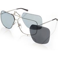 Porsche Design P8928 Squared Aviator Sunglasses C Palladium/Blue Mirror Silver 67mm