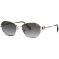 Chopard SCHM50S Women's Sunglasses 0579 Shiny Palladium/Smoke Gradient