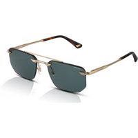 Police Overfly 2 SPLU76 Men's Sunglasses 0300 Shiny Rose Gold/Green