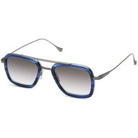 Dita Flight 006 Sunglasses 7806-T-BLU-SIL-52 Blue Swirl/Antique Silver/Grey Gradient