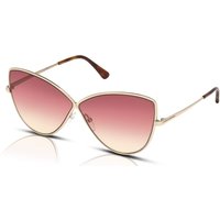 Tom Ford Elise-02 FT0569 Women's Sunglasses 28T Rose Gold/Bordeaux