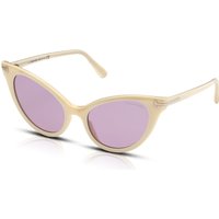 Tom Ford Evelyn-02 FT0820 Women's Sunglasses 25Z Ivory/Violet