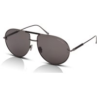Tom Ford Lou-02 FT1308 Sunglasses 08A Shiny Gunmetal/Smoke