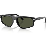 Ray-Ban RB2225 Sunglasses 901/31 Black/Green 59mm