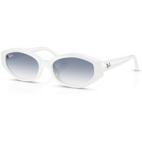 Ray-Ban RB4473D Sunglasses 677219 White/Clear Gradient Light Blue