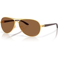 Oakley Feedback OO4079 Women's Sunglasses 407951 Satin Gold/Prizm Bronze
