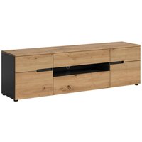 xonox.home TV-Lowboard Canu basaltgrau Nachbildung Artisan Oak Nachbildung B/H/T: ca. 55x184x44 cm