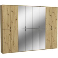 xonox.home Garderobe PROJEKT Eiche Artisan Nachbildung Spiegel B/H/T: ca. 244x193x34 cm