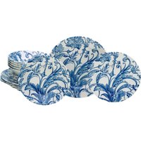CreaTable CreaTable Tafelservice Venecia rot Steingut 18 tlg.