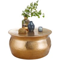 Couchtisch gold B/H/T: ca. 60x30x60 cm