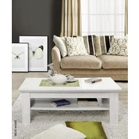 Couchtisch weiß Pinie Nachbildung B/H/T: ca. 120x45x60 cm