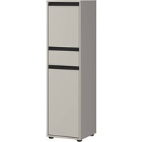 Schrank 2201-186 steingrau B/H/T: ca. 33x121x34 cm