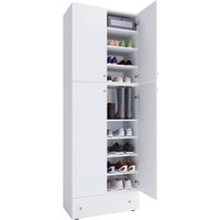 VCM Möbel Schuhschrank Lona weiß B/H/T: ca. 70x200x39 cm