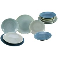 CreaTable CreaTable Tafelservice Reactive AQUA blau Keramik 12 tlg.