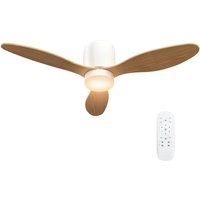 HOMCOM Deckenventilator natur B/H/L: ca. 115x20x115 cm max. 50 W