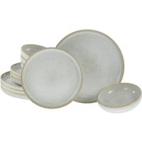 CreaTable CreaTable Tafelservice Uno weiß Steinzeug 12 tlg.