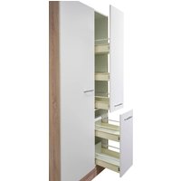 Flex-Well Apothekerschrank Samoa weiß Eiche Nachbildung B/H/T: ca. 30x200x57 cm