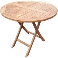 deVries deVries Gartentisch Woodie natur Teakholz H/D: ca. 75x90 cm