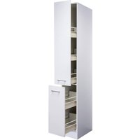 Flex-Well Apothekerschrank Lucca weiß matt B/H/T: ca. 30x200x57 cm