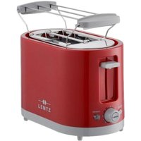 LENTZ LENTZ Toaster 74272 rot/grau rot grau Edelstahl Kunststoff B/H/L: ca. 15x18x27 cm