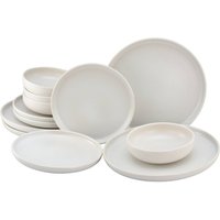 CreaTable CreaTable Tafelservice Uno offwhite Steinzeug 12 tlg.