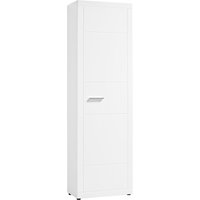 POCO Onlineshop DE Garderobenschrank Atlanta weiß weiß Hochglanz B/H/T: ca. 60x202x35 cm