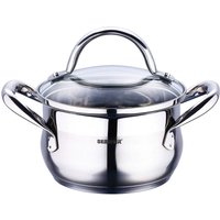 BERGNER Kasserolle GOURMET silber Edelstahl B/H/L: ca. 17,6x11,7x25,3 cm