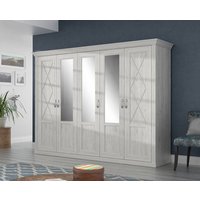 POCO Onlineshop DE Kleiderschrank weiß Pinie Nachbildung B/H/T: ca. 268,3x205,8x62,6 cm