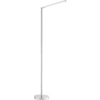 Just Light Stehlampe Dawda stahlfarbig silber Metall H: ca. 125 cm