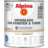 Alpina Weißlack für Türen & Fenster weiß seidenmatt ca. 2 l