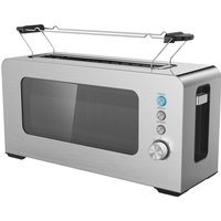 POCOline Toaster silber Edelstahl Kunststoff B/H/L: ca. 14,5x19,2x38,5 cm
