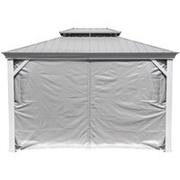 Sojag Sojag Pavillon-Vorhang-Set Messina taupe Polyester